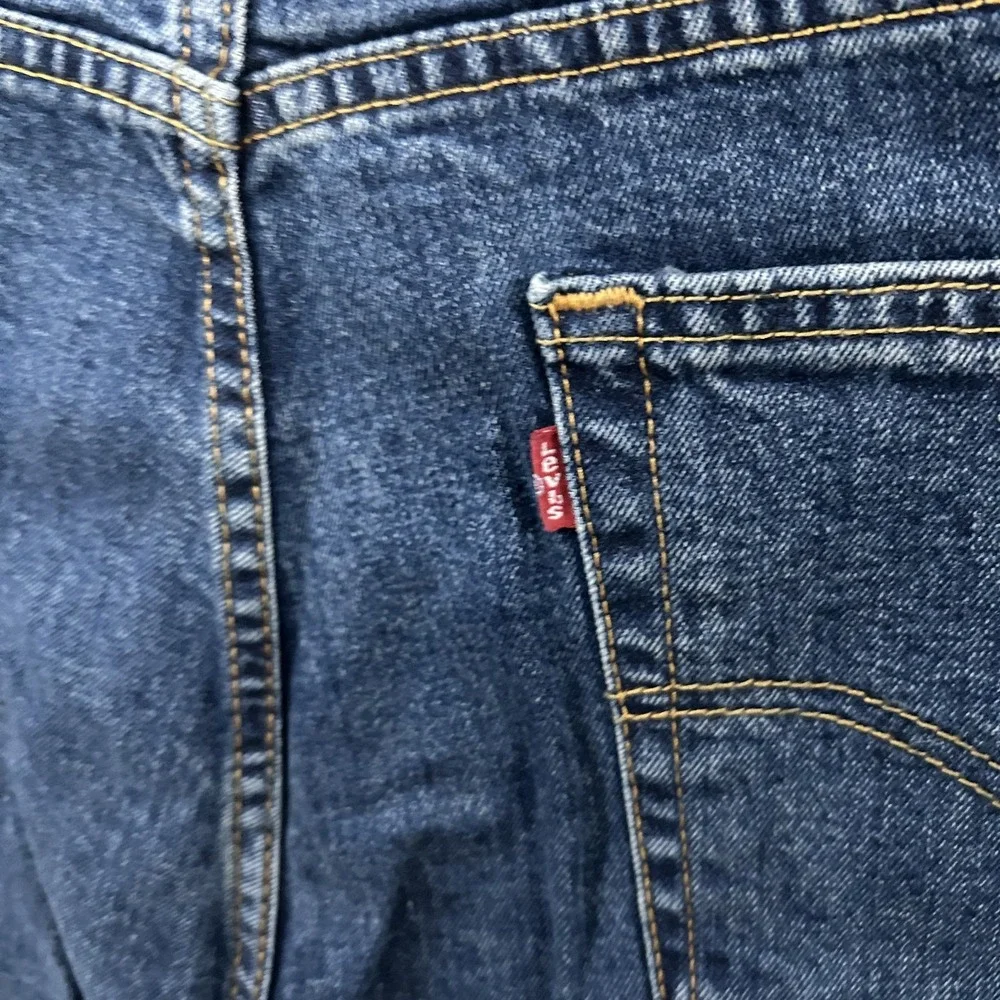 Levis Jeans Mens 36x34 Blue Denim 505 Regular Straight American Medium Wash Work